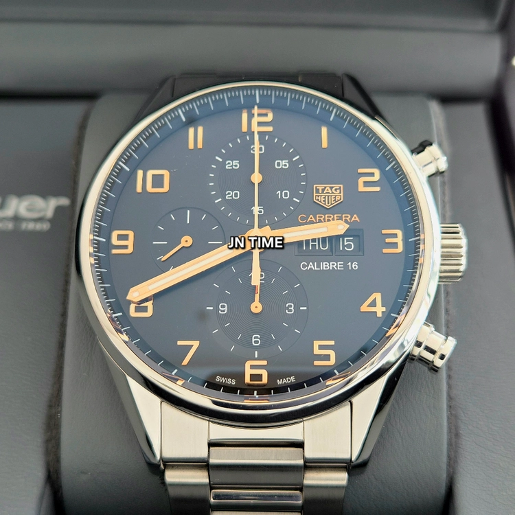 태그호이어 구형 까레라 크로노그래프 엘레강스 43mm CV2A1AB(오버홀 완료) 이미지