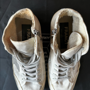 골든구스(GOLDEN GOOSE) 정품 프란시(FRANCY) 캔버스 하이탑 스니커즈 판매합니다. 이미지