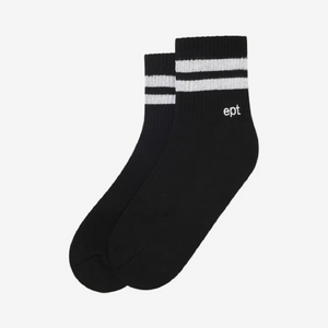 Ept 이피티 양말 SHORT STRIPE LOGO SOCKS (BLACK) 이미지