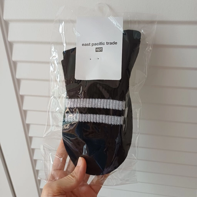 Ept 이피티 양말 SHORT STRIPE LOGO SOCKS (BLACK) 이미지