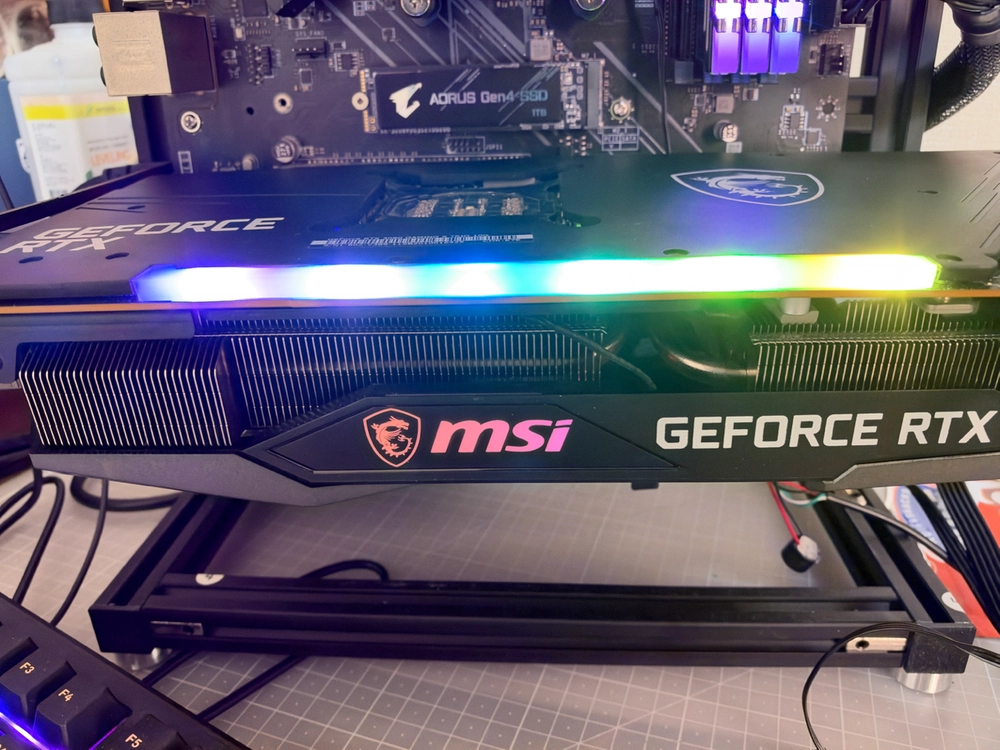 MSI RTX 3080 게이밍 X 트리오 그래픽카드 풀박스 이미지