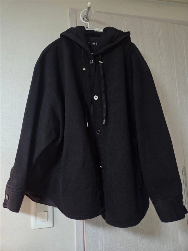 한섬 타임 21fw 데님 퀄팅 후디 자켓 프리 이미지
