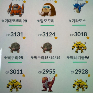 포켓몬고 cp 높은 포켓몬 판매 이미지