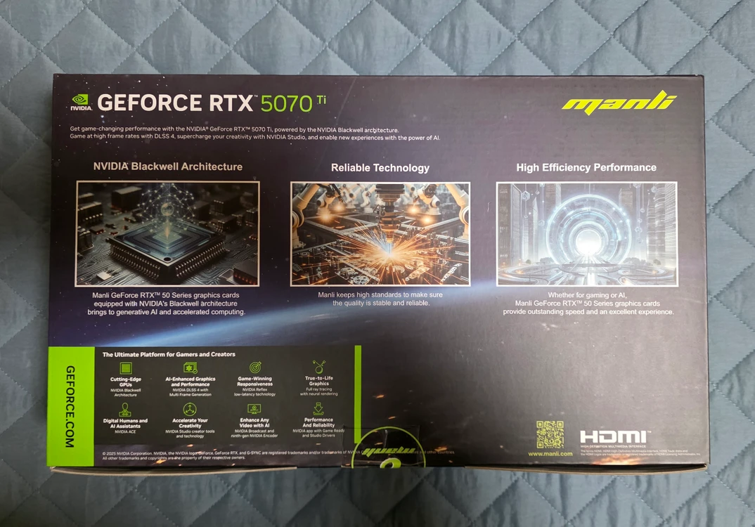 만리 RTX 5070TI 네뷸라 D7 16GB 대원 정품 미개봉 새제품 이미지