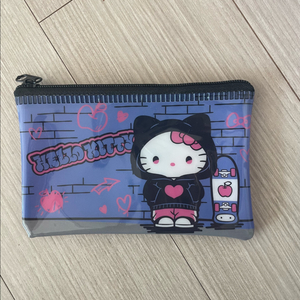 헬로키티 키티 투명 양면 파우치 지갑 이미지