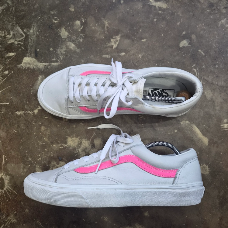 270) VANS 반스 레더 스타일36 올드스쿨 스니커즈 운동화 신발 이미지