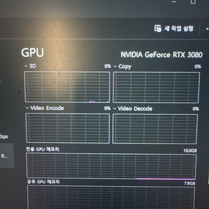 갤럭시 RTX 3080 그래픽카드 이미지