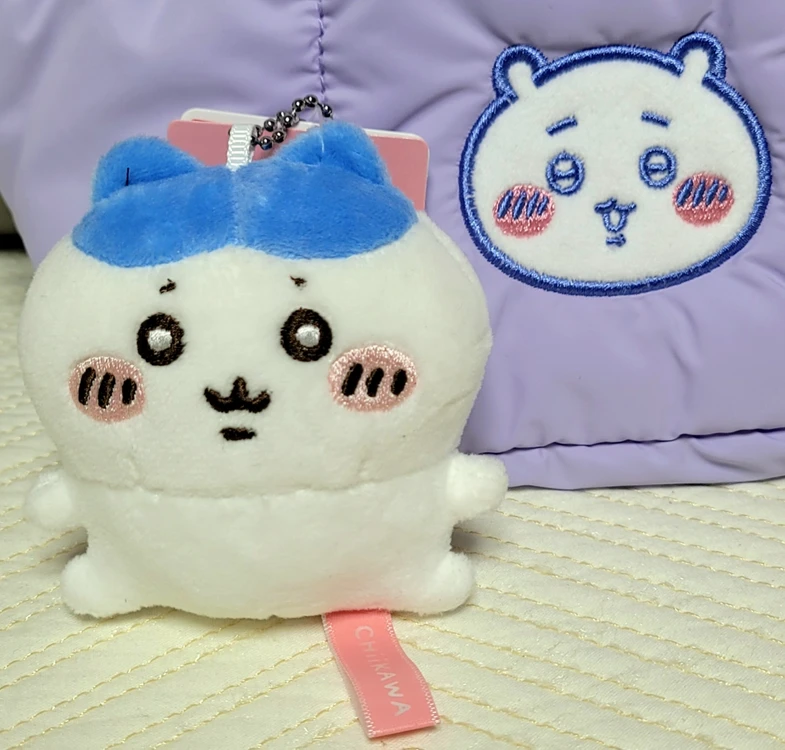 먼작귀 치이카와 패딩 크로스백 라벤더 + 치이카와 키링인형 (새상품) 이미지