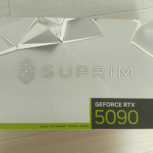 RTX 5090 슈프림 무소음 정품 그래픽카드 이미지