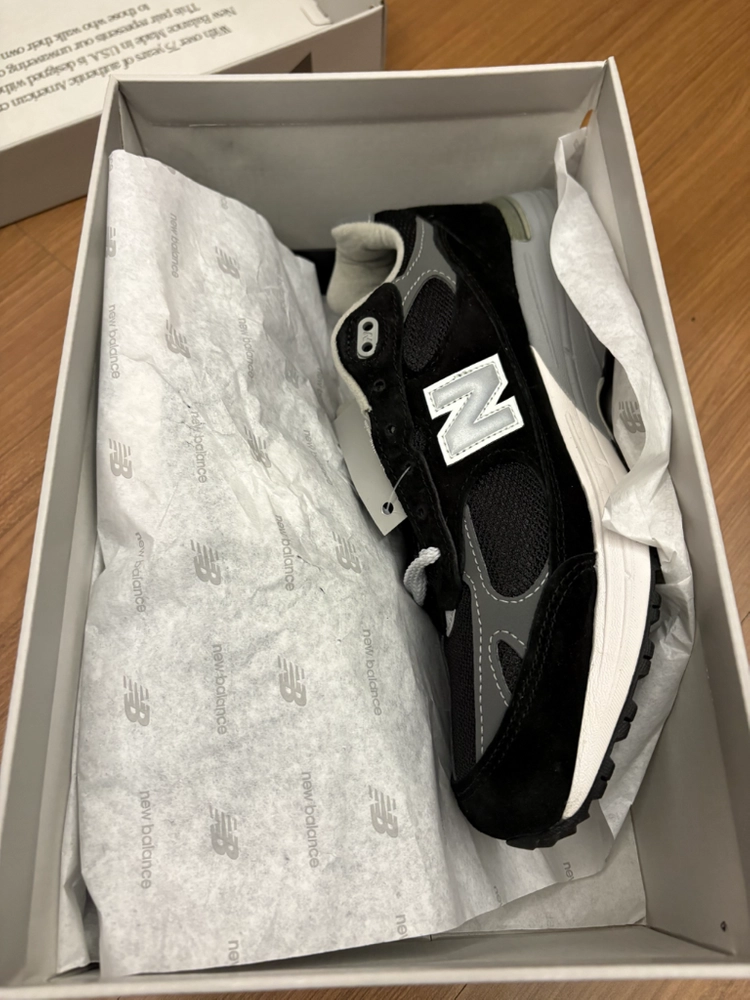 뉴발란스 993 Made in USA 블랙 그레이 이미지