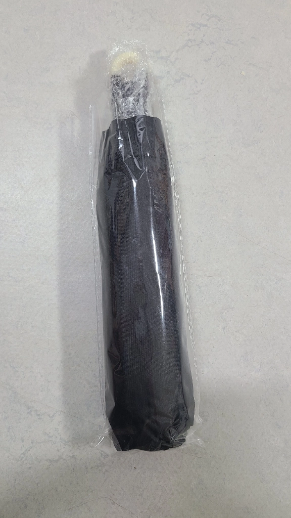 가방에 걸수있는 고리 자동3단 우양산 검정 새상품 이미지