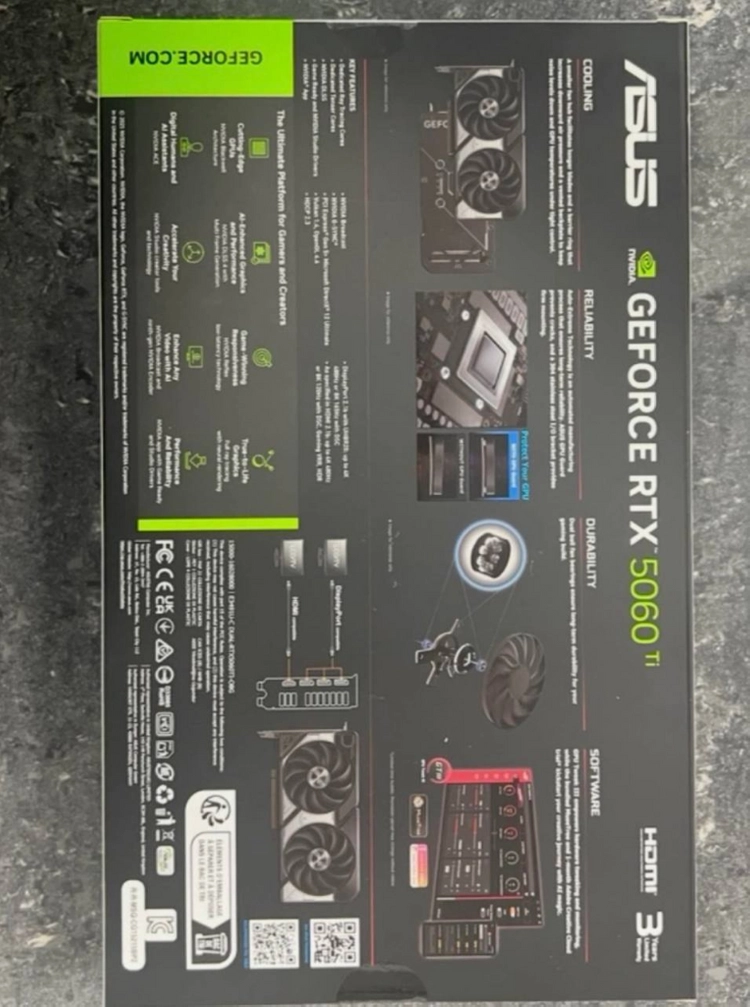 미개봉 ASUS DUAL RTX 5060 Ti OC 8GB 그래픽카드 As4년 이미지