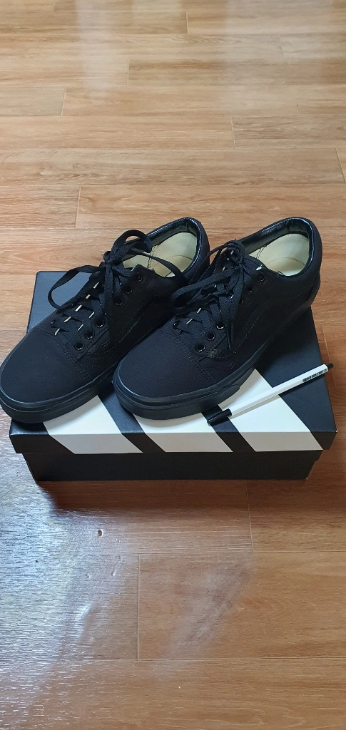 남 여 255) 반스 올드스쿨 운동화 (올검) 남여공용 / Vans 반스 단화, 남여 스니커즈 이미지