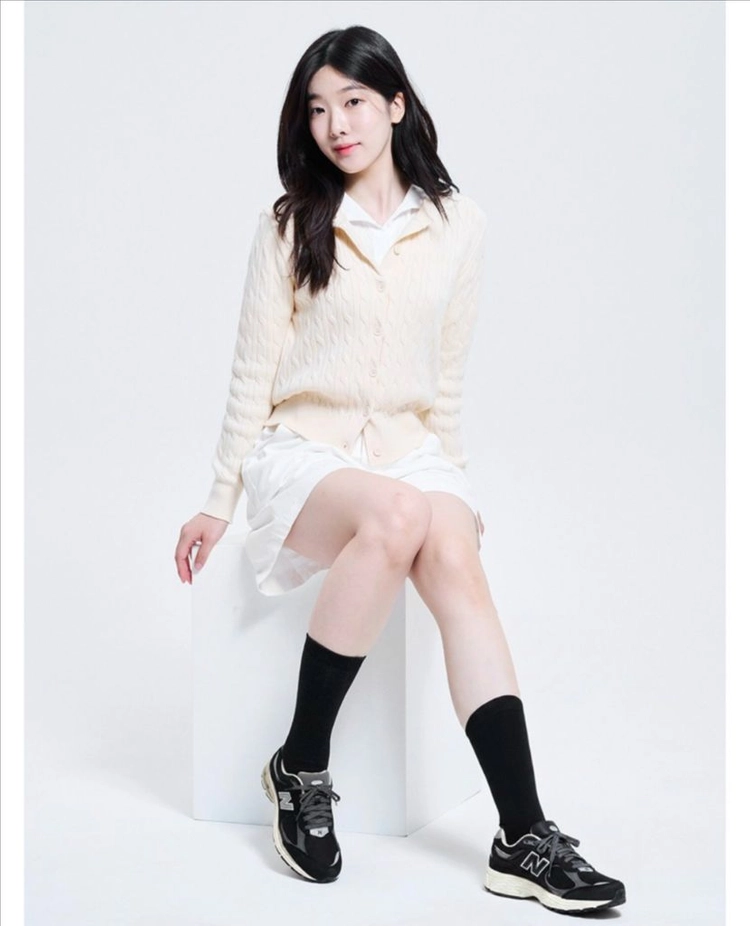 차정원추천양말:)두발로 여성 장목 양말 흰색3+검정색3 이미지