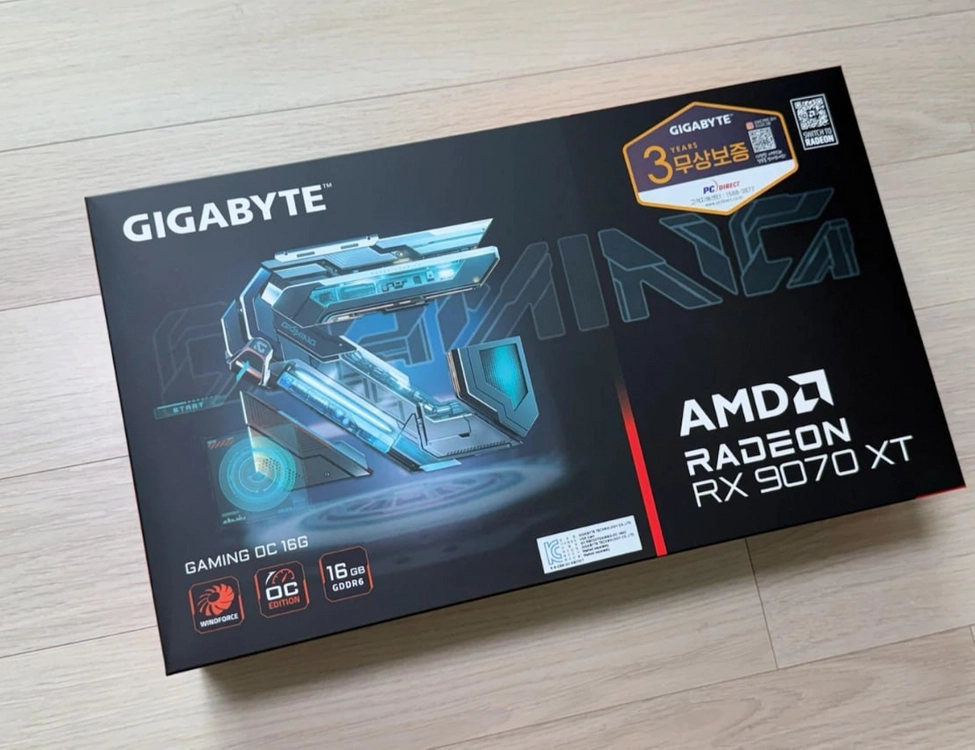 기가바이트 RX 9070 XT 게이밍 OC 16GB 미개봉 - 안심되는 중고거래