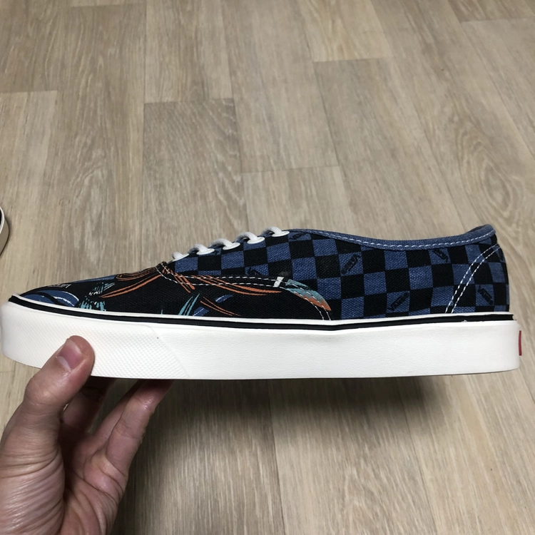 (270) 새상품 반스 VANS 어센틱 라이트 플러스 리이슈 블루 체크 이미지