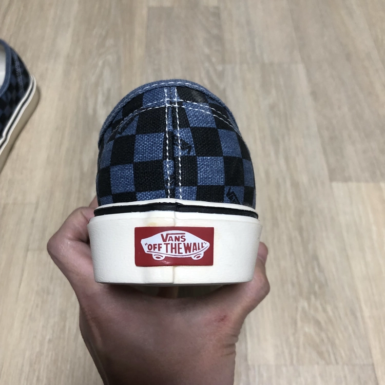 (270) 새상품 반스 VANS 어센틱 라이트 플러스 리이슈 블루 체크 이미지