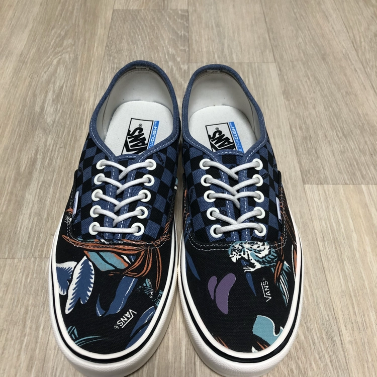 (270) 새상품 반스 VANS 어센틱 라이트 플러스 리이슈 블루 체크 이미지