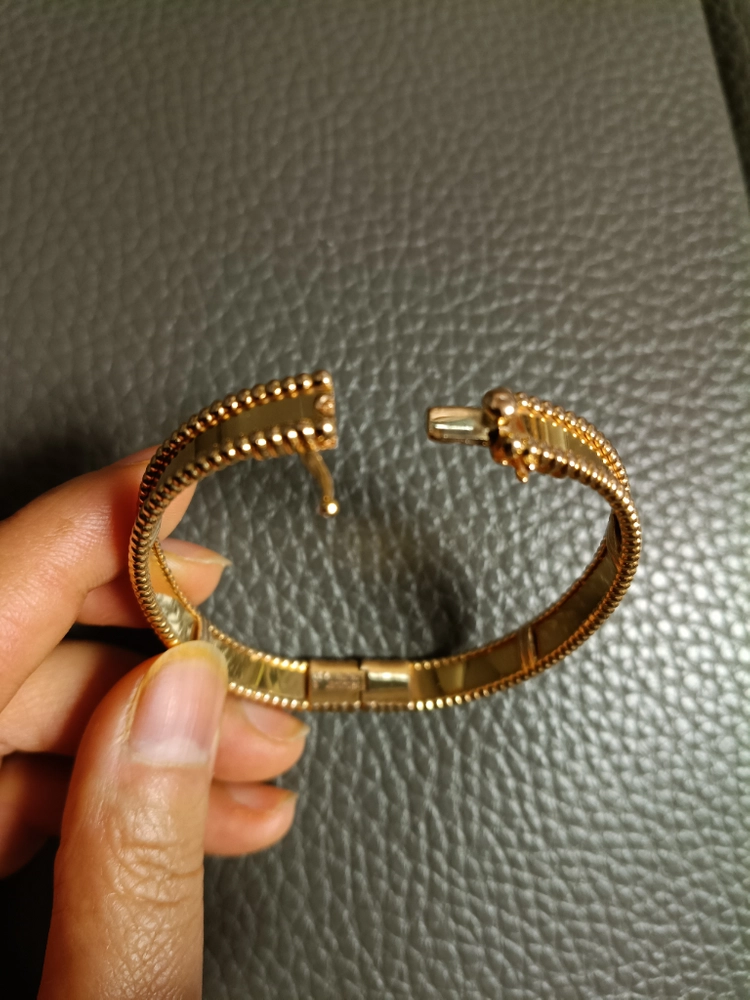 18k 반클리프 빼를리 핑크골드 팔찌 16cm 부산 이미지
