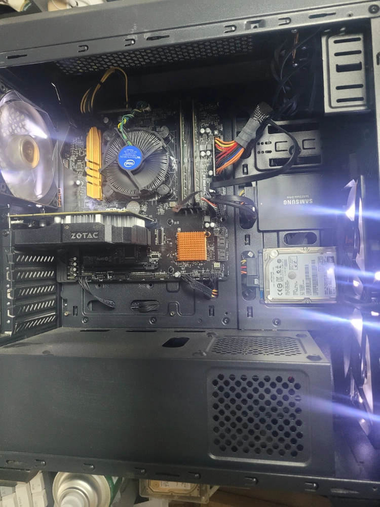 컴퓨터 I5 6600 GTX1050TI RAM16 SSD120 조립컴 데스크탑 이미지