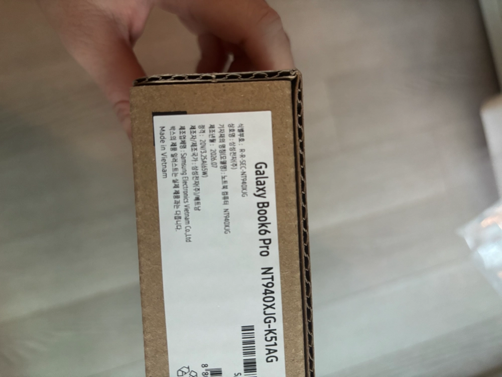 삼성 갤럭시 북6 프로 14인치 256GB 그레이색 미개봉 새상품 이미지