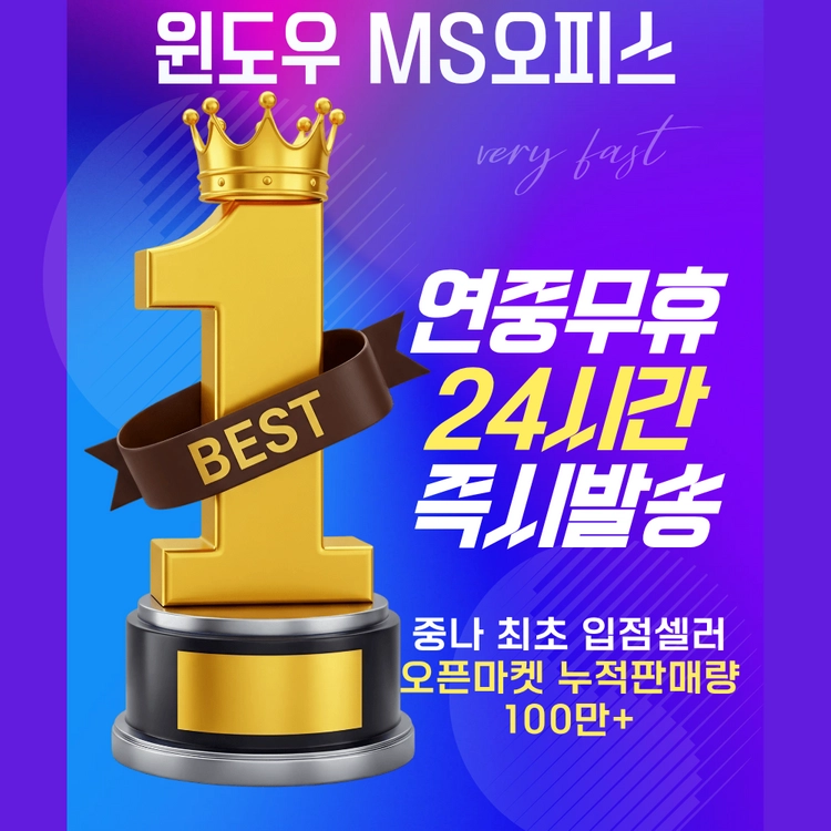 윈도우11 10 홈 프로 MS 오피스 2021 2024 365 이미지