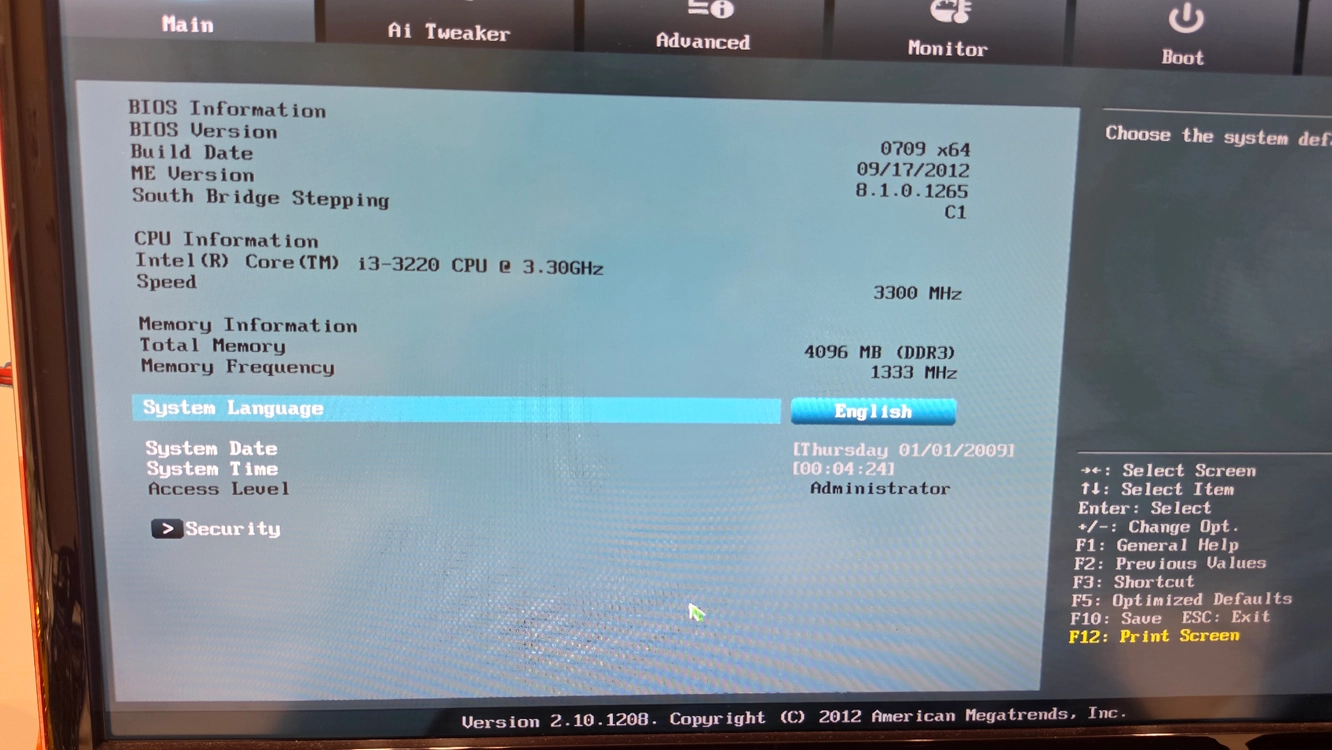 ASUS b75-V i3 3220 이미지