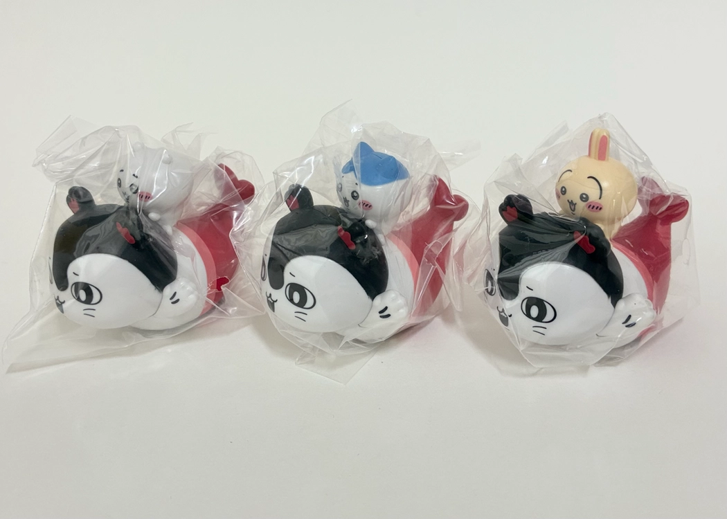 치이카와(먼작귀) 극장판 인어섬 특전 기분좋은 세이렌 풀백카 3종세트 + 아코디언엽서 이미지