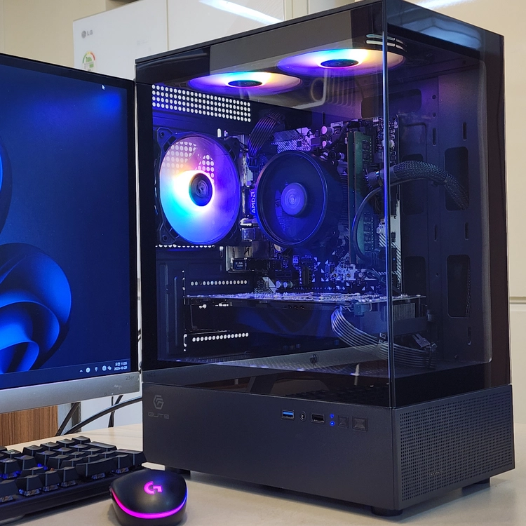 (S급)게이밍 라이젠5-2600+GTX1060*6GB+램16GB 컴퓨터 본체 이미지