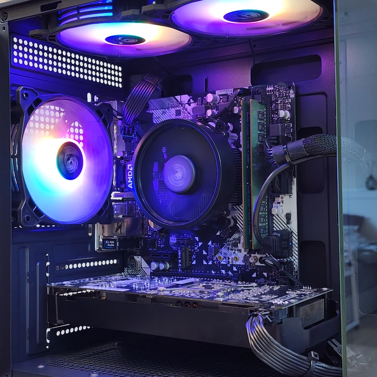 (S급)게이밍 라이젠5-2600+GTX1060*6GB+램16GB 컴퓨터 본체 이미지