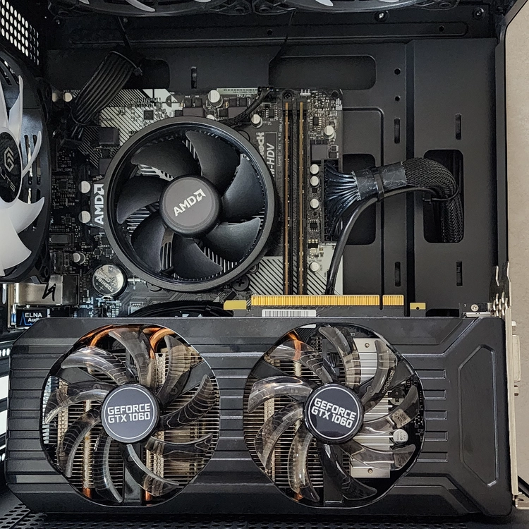 (S급)게이밍 라이젠5-2600+GTX1060*6GB+램16GB 컴퓨터 본체 이미지