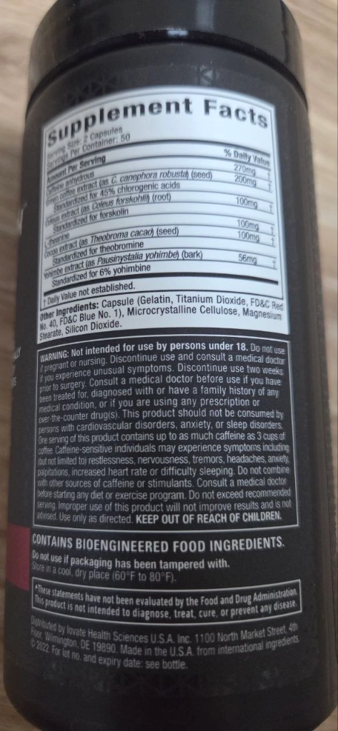 [미개봉 제품] 머슬테크 HYDROXYCUT 엘리트 하드코어 하이드록시 보조제 컷팅제 100캡슐 이미지