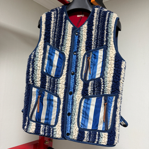 캐피탈 양털 베스트. size 3 (L). KAPITAL bonding fleece beach vest. 조끼 이미지