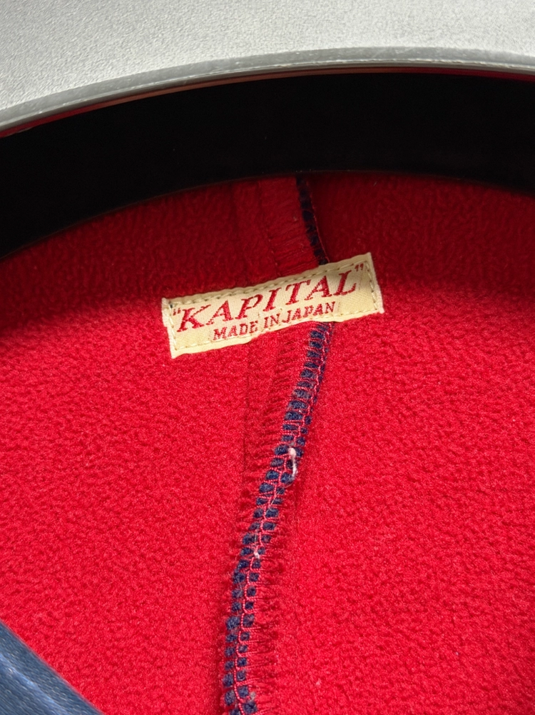 캐피탈 양털 베스트. size 3 (L). KAPITAL bonding fleece beach vest. 조끼 이미지