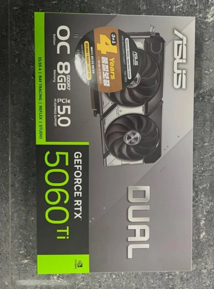미개봉 ASUS DUAL RTX 5060 Ti OC 8GB 그래픽카드 As4년 - 안심되는 중고거래