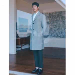 105) 지오지아 앤드지 하운드투스 체크 코트 정해인코트 이미지