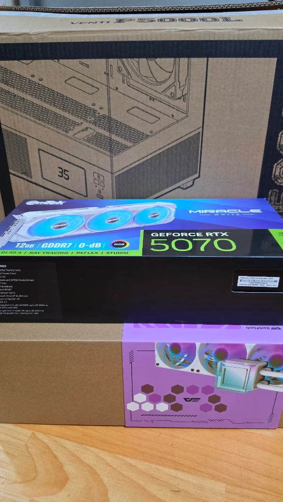 라이젠 7800x3d rtx5070 컴퓨터 본체 이미지