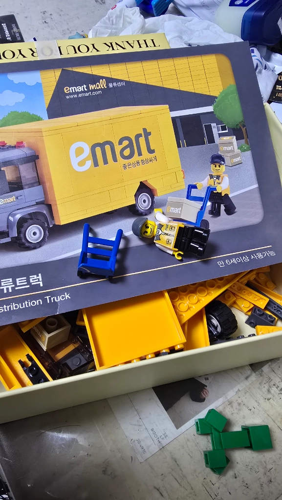 [일괄/가격조정가능]레고 & 옥스포드 블록 4종 세트 (전투기, 도로청소차, 헬기, 이마트트럭) 이미지