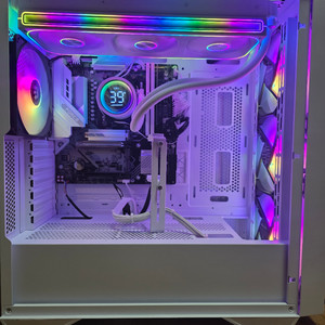 AMD 라이젠 9800x3d, ssd1테라, 램 32기가 등 컴퓨터 글카제외 화이트 반본체 판매 이미지
