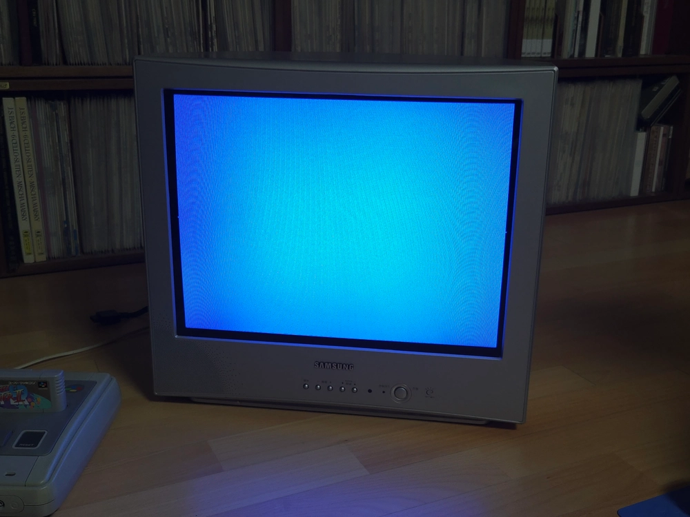 삼성전자 21인치 완전 평면 브라운관 컬러 TV CT-21K2F 티비 게임 모니터 이미지
