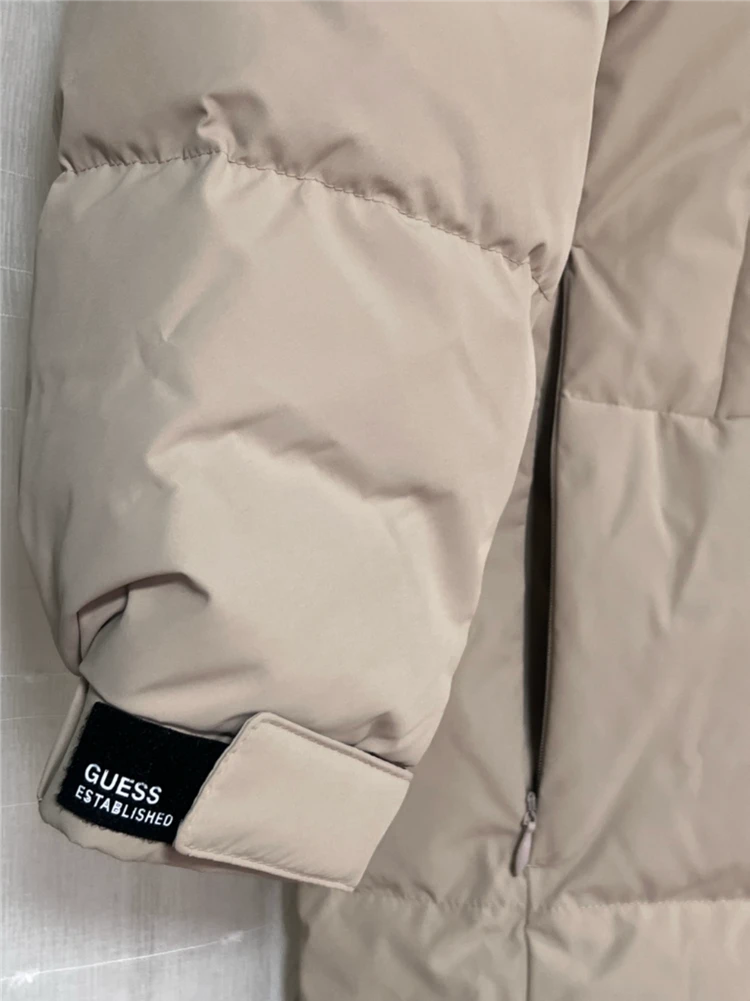 게스 덕다운 오리털 롱패딩 이미지