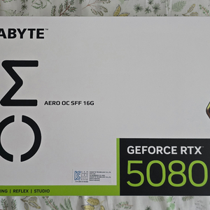 기가바이트 RTX 5080 AERO OC SFF 16G 판매합니다. 이미지