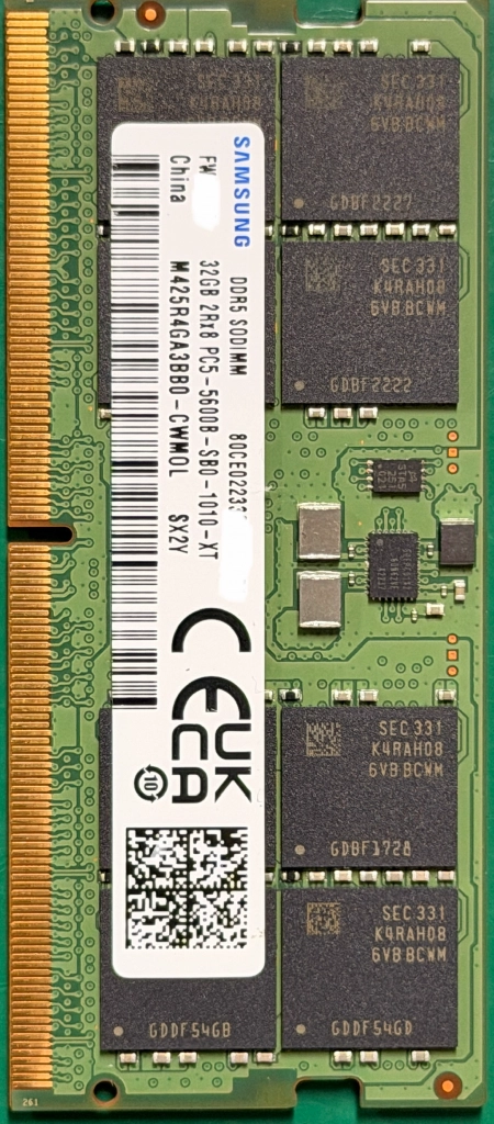 DDR5 32GB 메모리 5600 노트북용 - 안심되는 중고거래