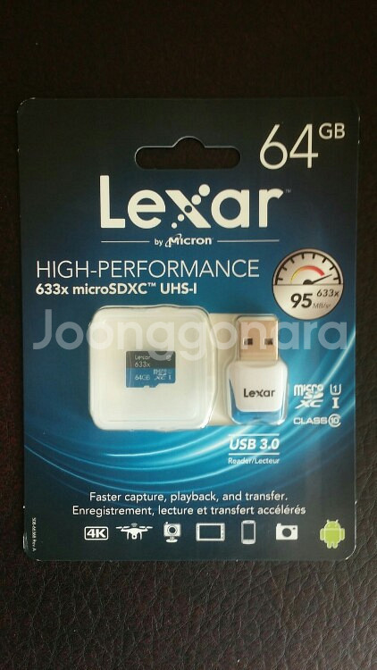 렉사 Lexar 633x microSDXC 64G--0
