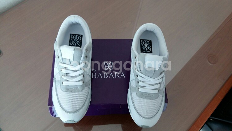 바바라  김나영 신발 245 흰색운동화  키높이--1