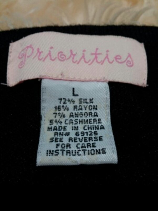 PRIERITIE 블랙 실크+앙고라+케시미어 가디--1