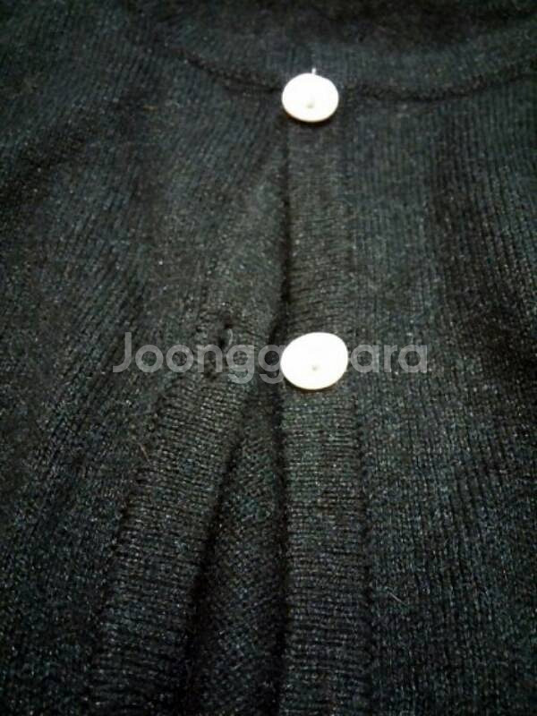 PRIERITIE 블랙 실크+앙고라+케시미어 가디--2