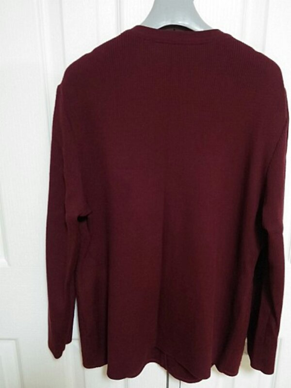 빈티지한 자주 브라운 모직 풀오버 66사이즈--3