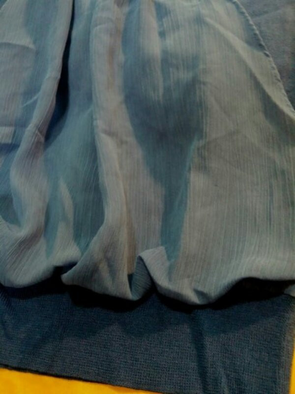 앤클라인 딥블루 목걸이 레이어드 민소매 니트 66--3