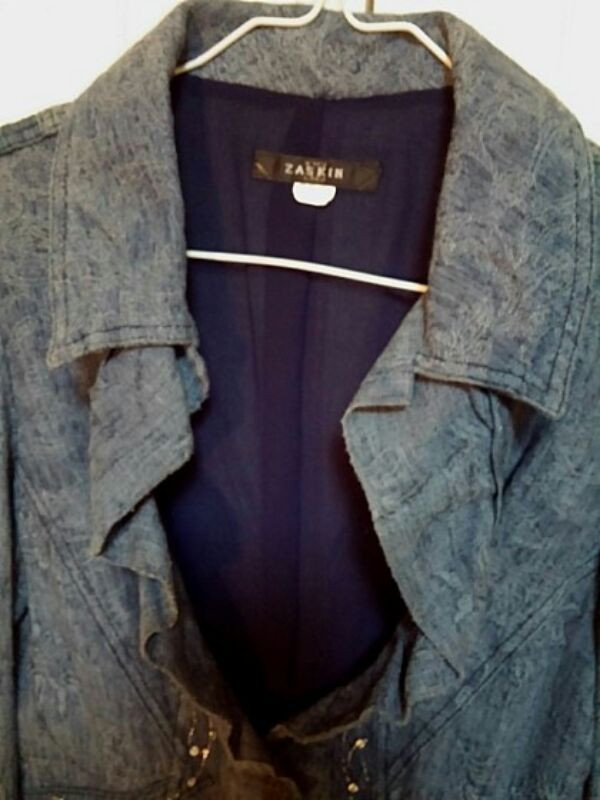 자스킨혁비 블루&그레이톤 청자켓느낌 자켓 66사이--1